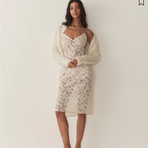Doen Alissa dress NWOT | small Cream Lace Dress